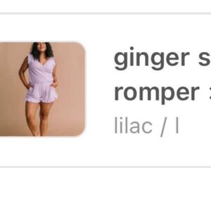 Lilac Honeymark swimleisure romper - size large.